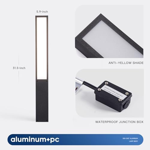 39" Landscape Path Lights IP65 Waterproof Outdoor Pathway Lights - Image 2