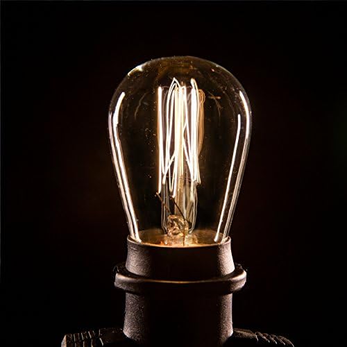 S14 Lantern Bulbs with E26 Commercial Suspender Light String, 100 Foot - Image 3