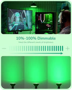 EDISHINE Halloween Outdoor PAR38 Green Flood LED Light Bulbs Dimmable 4Pack - Image 6