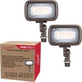 15W 5000K Daylight Bright Yard Security Lights, 1500LM 2-Pack by EliteXcelLighting