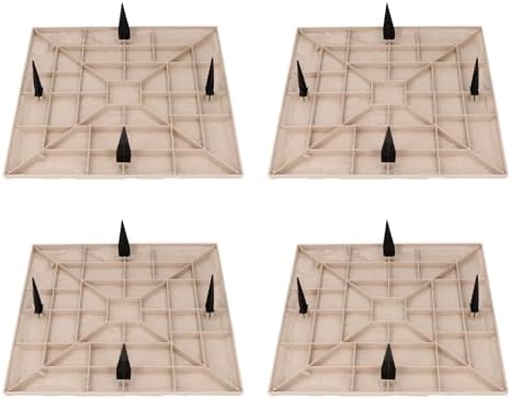 Resin Stepping Stones 4 Pack, 15.5 Inch, with Ground Stakes (Beige) - Image 4