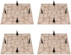 Resin Stepping Stones 4 Pack, 15.5 Inch, with Ground Stakes (Beige) - Image 4