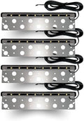 (4 Pack) 13” 12V Retaining Wall Lights 2.5W for Landscape Lighting - 3000k by TopNotchCo