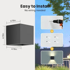 SOTTLOT Solar Wall Lights, Up and Down Solar Light Outdoor Waterproof - Image 5