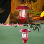 Dynaming 6 Pack Dual Use Solar Christmas Path Lights Outdoor, Hanging Lantern Solar Garden Light with Edison Bulb, Xmas Pathway Markers, Auto On/Off Candy Cane Lights for Patio Yard Walkway Driveway - Image 4