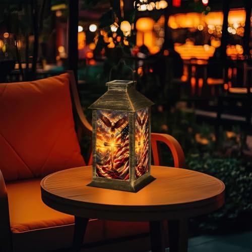 Eagle Glowing Cross Solar Lanterns Outdoor Waterproof - Image 7