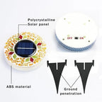 4ps/8ps Solar Mosaic Disk Lights, Outdoor Waterproof LED Ground Lights, Decorative Solar Pathway Lights for Garden, Patio, Walkway, Yard and Driveway (8, Yellow) - Image 5