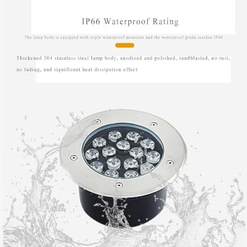 LED Ground Buried Light IP66 Waterproof AC85-265V Outdoor Spotlight - Image 5
