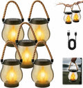 Kaliqo Solar Flame Lights Outdoor, Dancing Flame Lights, Waterproof Solar Charging Hanging Lantern, USB & Solar Powered Waterproof Garden Torch for Yard Patio, Garden Path, Camping Decor by Unknown