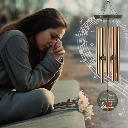 Personalized Memorial Wind Chimes Cardinal Sympathy Gifts - Image 6