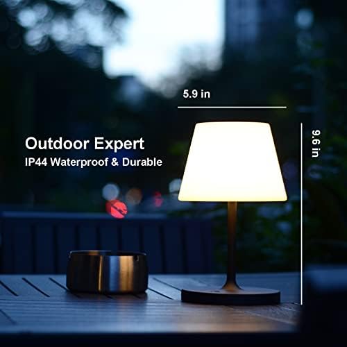 Rechargeable Outdoor Lamp, IP44 Waterproof Touch Dimmable LED Light - Image 2