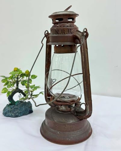 Vintage Lantern Rustic Candle Lantern Outdoor Decoration | Rustic Flammed Hanging Lamp for Halloween Decor | Christmas Decor | Yard Door | Front Decor |Garden Decor | Outdoor Decor | 12 inches | - Image 4