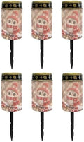 Poceacles Solar Lights Winter Holiday Decor Outdoor Solar Powered Outdoor Cemetery Stake Candle Grave Lamp Waterproof Grave Flameless Candle, Cute Owl Print, 6 Piece Set by Poceacles