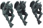 Ebros Gift Notre Dame Chimera Winged Hear No Evil See No Evil Speak No Evil Gargoyle Shelf Sitters Figurines 5" Tall Gargoyle Sculptures Set of 3 - Image 4
