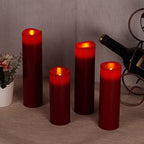 Vinkor Flameless Candles (Burgundy Set of 9) - Image 3