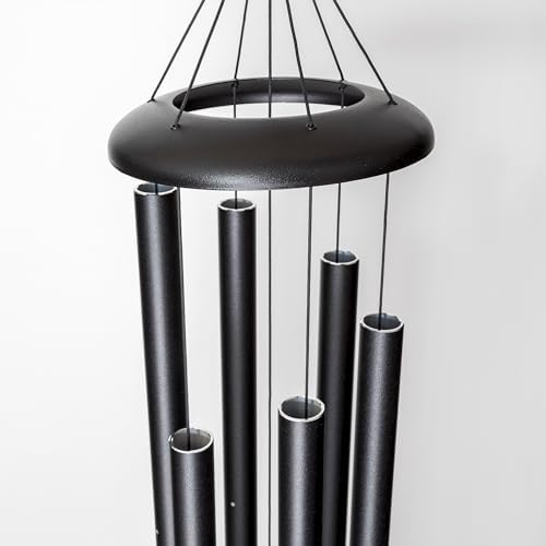 Corinthian Bells by Wind River - 74 inch Black Wind Chime for Patio, Backyard, Garden, and Outdoor Decor (Aluminum Chime) Made in The USA - Image 5