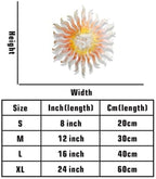 Sun Metal Wall Art Celestial Face Plaque Rustic Iron Decor for Garden Patio Porch Indoor Home Living Room Stylish Hanging Ornament (16 INCH) - Image 6
