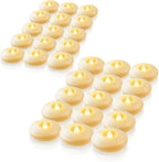 Homemory 48Pack 3" Ivory Flameless Floating LED Candle, Waterproof Tealight by Homemory