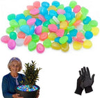 Colorful Glow in The Dark Pebbles, Premium Luminous Garden Rocks, Waterproof Fluorescent Decor Stones for Outdoor Pathway Fish Tank Home Decoration(800pcs) by Unknown