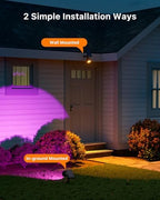 4 Pack Color Changing Solar Powered LED Sunset Spotlight Outdoor - Image 6