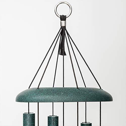Corinthian Bells 30 Inch Green Wind Chimes for Outside, Outdoor Garden Wind Chime with Relaxing Sound, Made in USA - Image 5