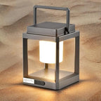 Solar Outdoor Table Lamp: Outdoor Lanterns for Patio Waterproof,Portable Rechargeable Solar Lamp by LETRY