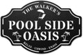 Personalized Swimming Pool Metal Sign, Custom Family Poolside Oasis Sign, Custom Pool Sign, Patio Decor, Backyard Decor by HZYCYYFC