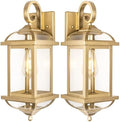 18” Gold Light Fixtures Outdoor Brass Porch Lights by DiscoverBeautyofLighting