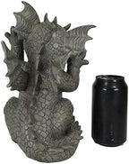 Ebros Gift Whimsical Garden Dragon Making Silly Funny Faces Statue 10.25" H Cute Baby Dragon Faux Stone Resin Finish Figurine Dungeons and Dragons Mythical Fantasy Sculpture Guest Greeter Home Decor - Image 6