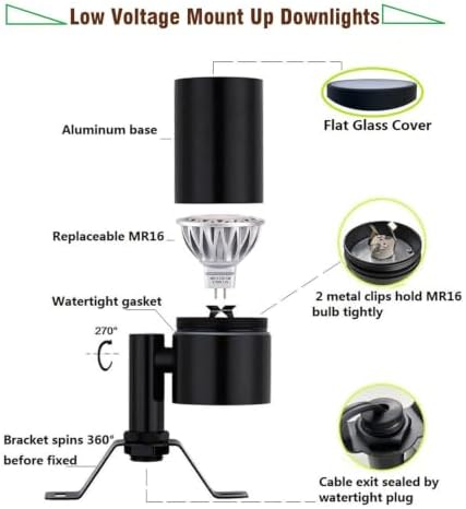 Arrownine Landscape Lighting Tree Down Lights Wall Tree Mount Lights - Image 2