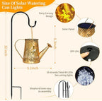 YJFWAL Solar Watering can with Lights, Gifts for Mothers Day Mom Grandma Women Birthday, Waterproof Gardening Gifts Watering Can with Cascading Lights Outdoor Decor for Garden Patio Yard Pathway - Image 2