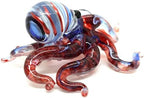 Octopus Miniature Figurines Animals Hand Blown Color Glass Art Collectible Gift Decorate 3.5" (Blue Red) - Image 3