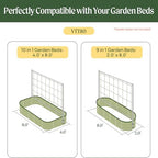 Vego Garden 8.0ft Long Tomato Metal Frame Trellis, Garden Trellis for Climbing Plants Like Cucumber Beans Tomatoes & Vines, (Garden Beds Not Included) - Image 2
