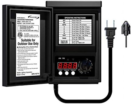 Malibu Power Pack 200watt Low-Voltage Weatherproof Transformer with Photo Sensor for Low-Voltage Landscape Lighting by Unknown