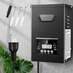 200W Low Voltage Landscape Transformer, Landscape Lighting Transformer with Photocell Sensor & Timer, 120V to 12V/15V AC Outdoor Weatherproof Transformers for Spotlights, Garden Path Light by inShareplus