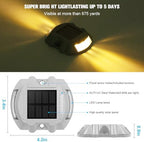 VOLISUN Solar Deck Driveway Dock Lights,Solar Pathway Lights,Warm 16 Pack - Image 2