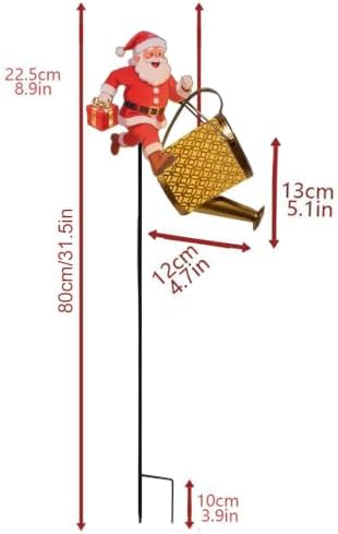 Solar Santa Kettle Light Waterproof Christmas Yard Lights - Image 5