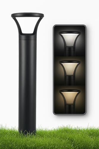 Bollard Light 39", 120-277V, 10/18/25W, 3CCT 3000-5000 Kelvin, UFO by LightingLabs