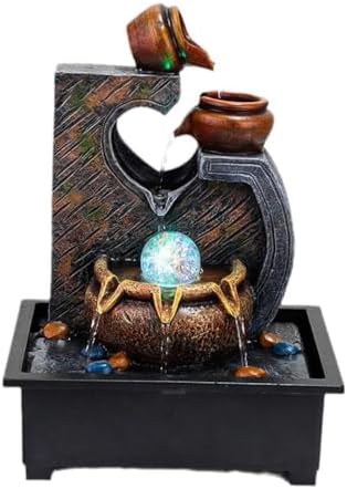 Tabletop Waterfall Tabletop Fountain Resin Creative Table Decorations Fountain Water Landscape Decorations Tabletop Water Fountain (A) by Unknown