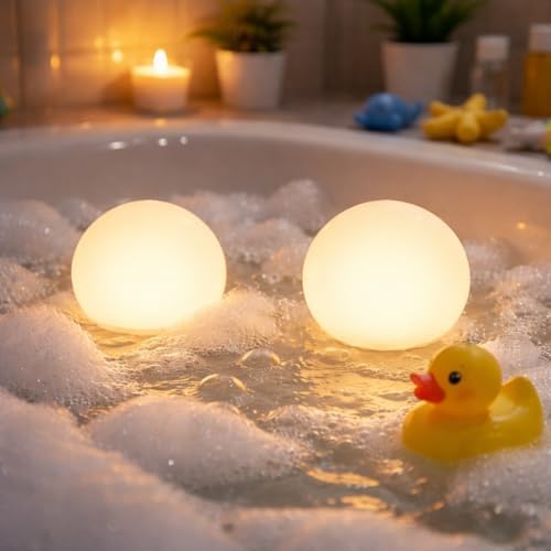 4-Pack 3-Inch Rechargeable LED Orb Lights – 16 Color Glow Spheres, 4 Modes, Waterproof Ambient Lighting Balls, Glowing Orbs for Indoor, Outdoor, Pool, Room, and Patio Decor - Image 2