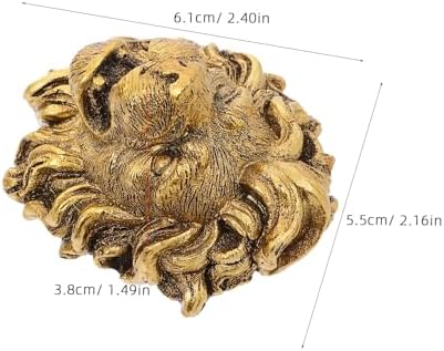 2pcs Outdoor Water Fountain Spout - Wall Mounted Lion Sculpture Fountain Nozzle for Pools Ponds and Garden Decor - Animal Head Nozzle - Image 2