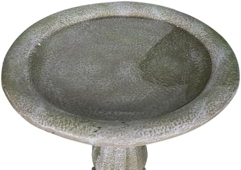 20”Dia.X 23.8”Tall Outdoor Birdbath with Pedestal - Modern Garden Birdbaths Outdoor Decor for Bird Spa & Birdfeeder, Floor Bird Baths for Garden Patio, Yard, Lawn - Image 6