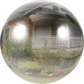 Outdoor Stainless Steel Gazing Ball Sphere Decorative Reflective Mirror Ball for Garden Photography with Polished Smooth Surface and Modern Unique Metal Design by Unknown