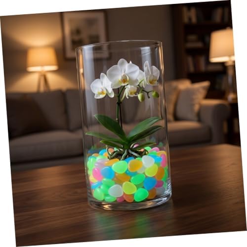 500pcs Glow-in-the-Dark Resin Pebbles for Landscaping and Fish Tanks, Luminous Garden Stones with Night Safety Guidance, Rechargeable by Sunlight, and Pet Friendly Random Color - Image 4