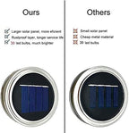 Solar Mason Jar Lights, 12 Pack 30 LED Waterproof Lid Light with Hangers (No Jar), Fairy Firefly Outdoor String Lights for Regular Mason Jar, Patio, Yard, Garden, Wedding Decoration (Warm White) - Image 7
