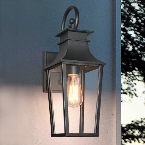 ALVIME 17" Matte Black Outdoor Sconce Lights by ALVIMELIGHTING