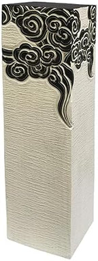 ARCVOX Columns & Pillars with Faux Stone Finish, Doorway Pedestal Plant Stand, Handcast Polyresin Pedestal Holder, Statue Sculpture Stand Indoor Outdoor (Color : Black, Size : Size XL) by Unknown