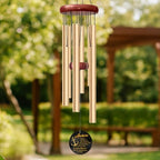 Personalized Anchor Memorial Wind Chime – “Anchors Remind Us That When Life’s Wind Blows and Our Seas Get Rough” Custom Name, Years – Sympathy Gift for Loss of Loved One – Remembrance Windchime - Image 2