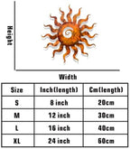 Sun Metal Wall Art Rustic Celestial Decor for Garden Patio Indoor Living Room Space Hanging Plaque Waterproof Heavy Duty Iron Sculptural Ornament (24 Inch) - Image 6