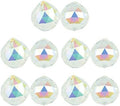 Queenbox 10pcs 40mm Crystal Suncatcher Prism Ball Rainbow Hanging Pendants Maker with Hole for Chandelier Feng Shui Window, AB by Queenbox